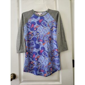 LULAROE DISNEY Women's Mickey & Minnie‎ Mouse Printed Randy T-Shirt Tee Size XS